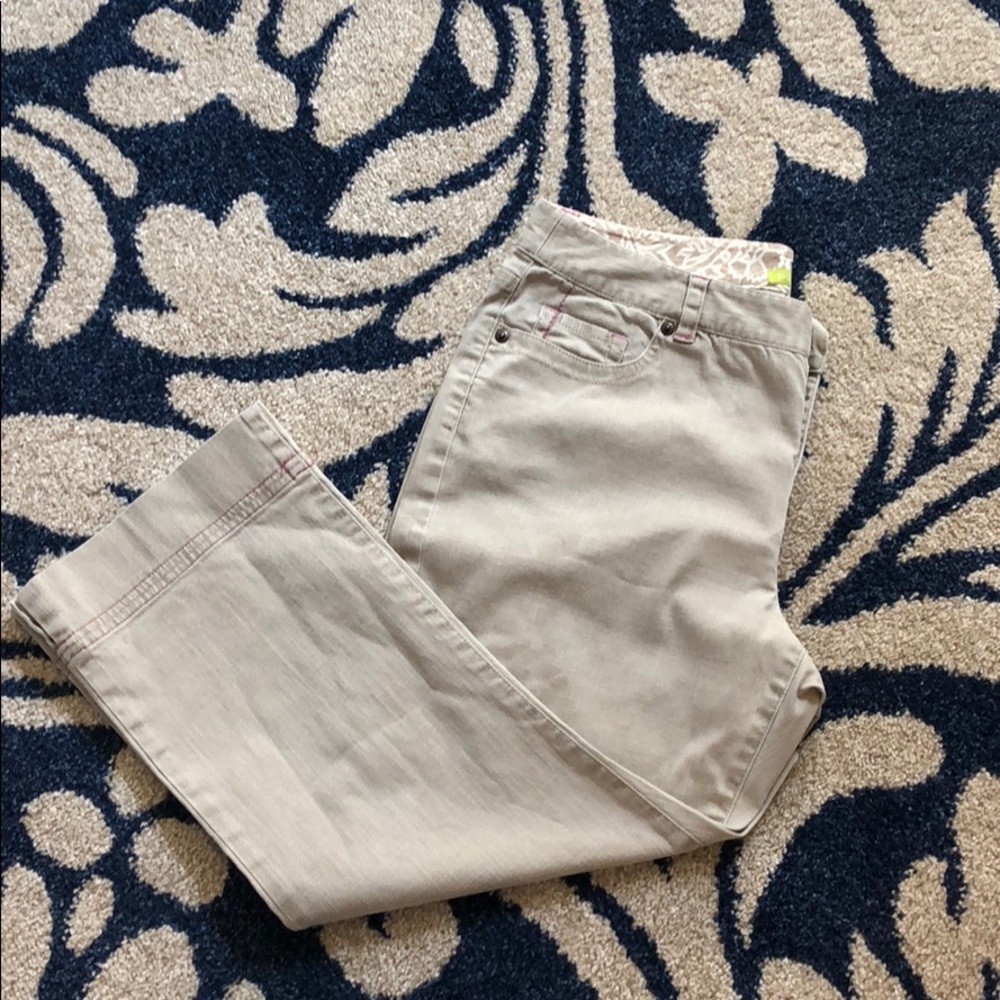 Sigrid Olsen khaki crops